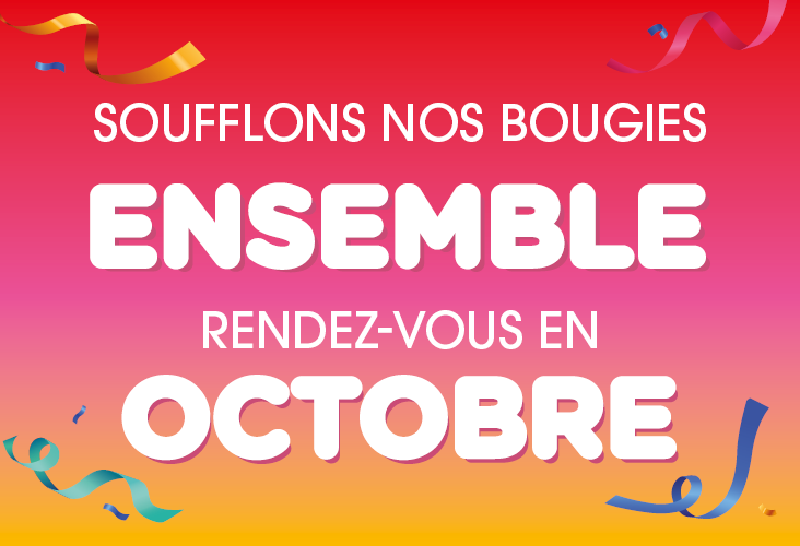 Rendez-vous en octobre ! 🎊