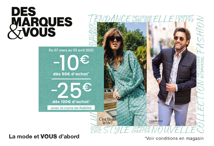 Des promotions chez Des Marques & Vous