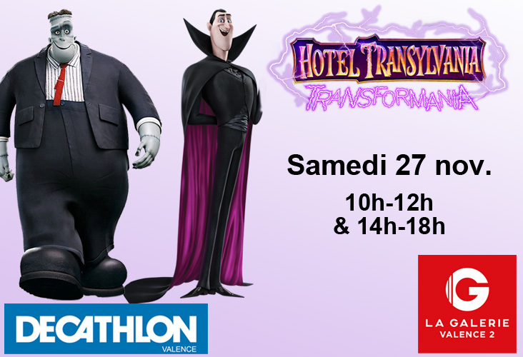 Les héros d'Hotel Transylvania à Valence