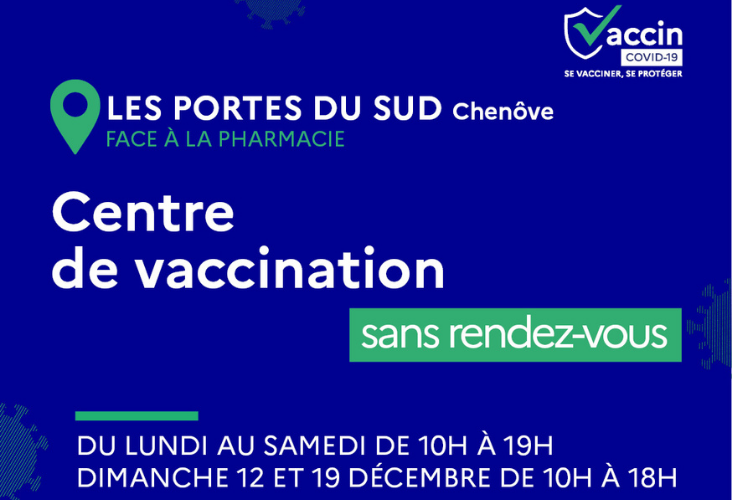 Votre centre de vaccination ouvert !