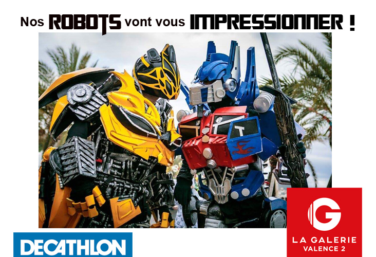 Les robots géants débarquent dans votre centre !