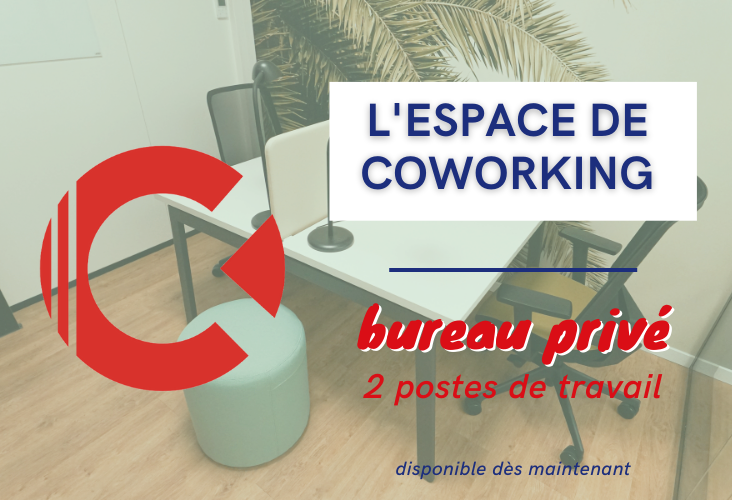 Bureau de 2 postes disponible chez Cap CoworK Nîmes ! ✨