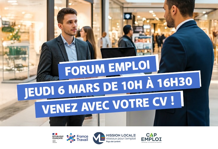 Forum de l'Emploi à la Galerie Lanester : tous les secteurs recrutent !