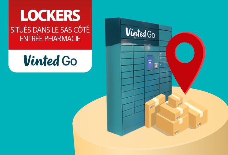 Un locker VINTED GO installé à la Galerie Quimper !