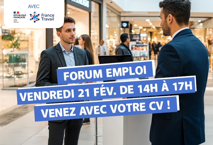 Forum de l'emploi le 21 février, venez nombreux !