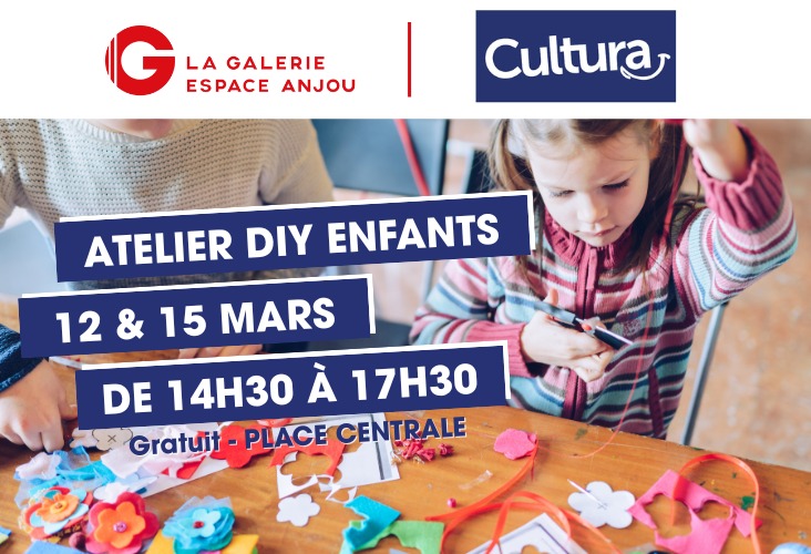 🎨✨ ATELIER DIY ENFANTS AVEC CULTURA – 12 & 15 MARS ✂️🎉