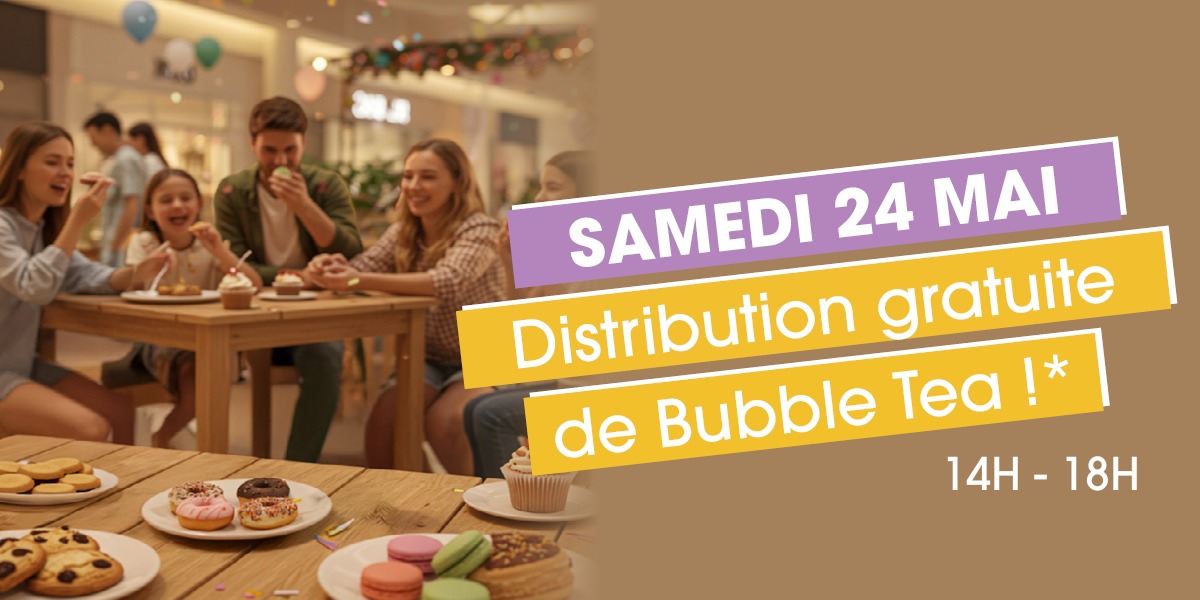🧋 Bubble tea gratuit à la Galerie Lucé !