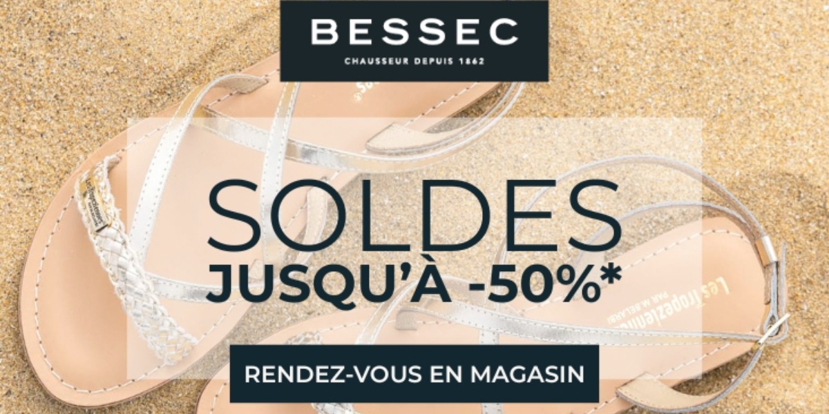 🤩 Jusqu'à -50% chez BESSEC 🤩