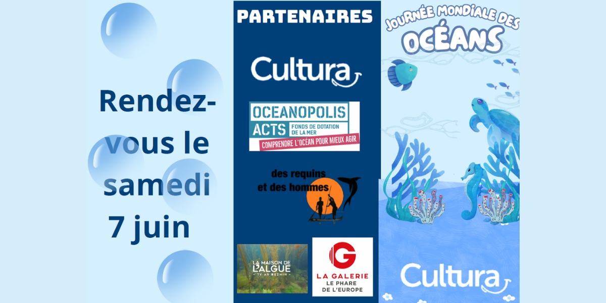🌊 Journée Mondiale des Océans chez CULTURA 🌊