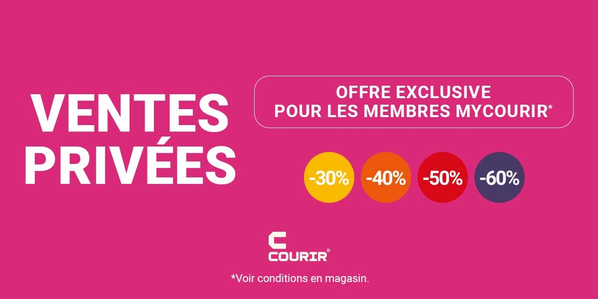 Ventes privées chez Courir