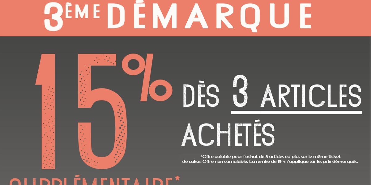 SOLDES D’ETE 3éme Démarque 