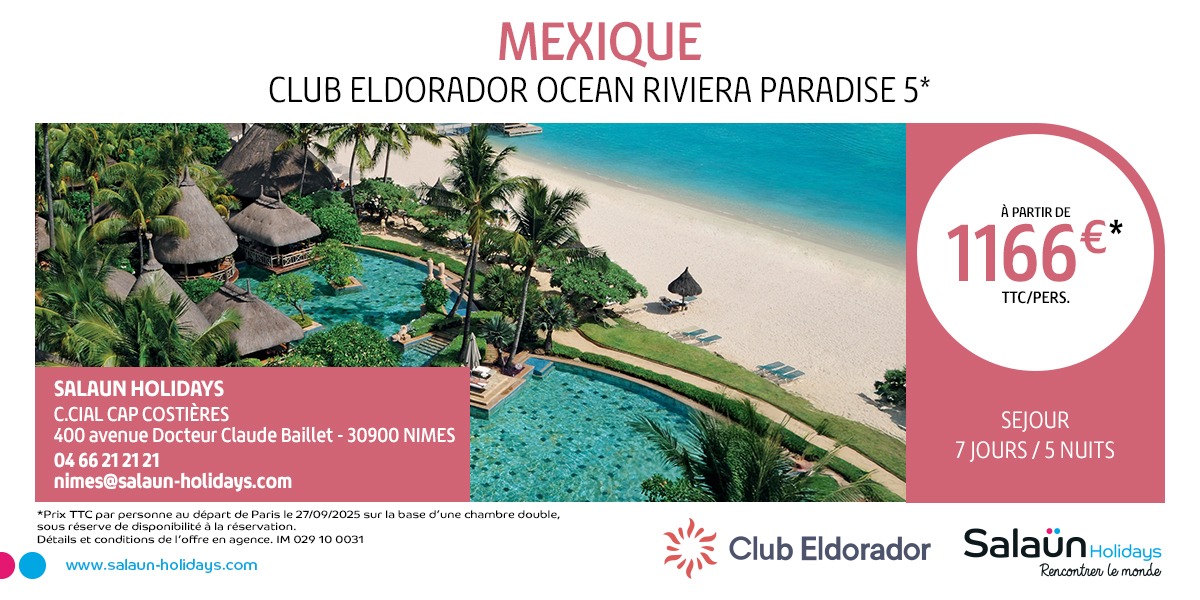 Partez au Mexique avec Salaün Holidays 