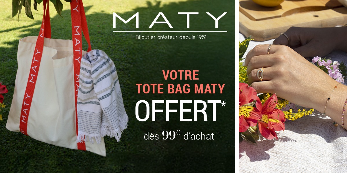 Un tote bag offert chez Maty ! 🤩