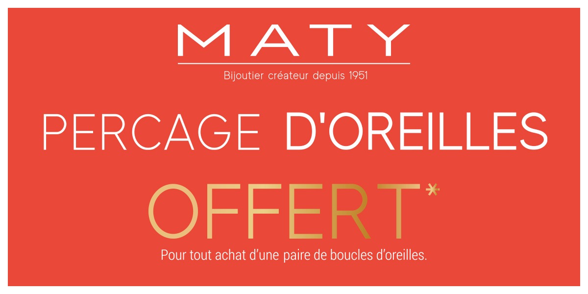 ✨Votre perçage est offert* chez Maty✨