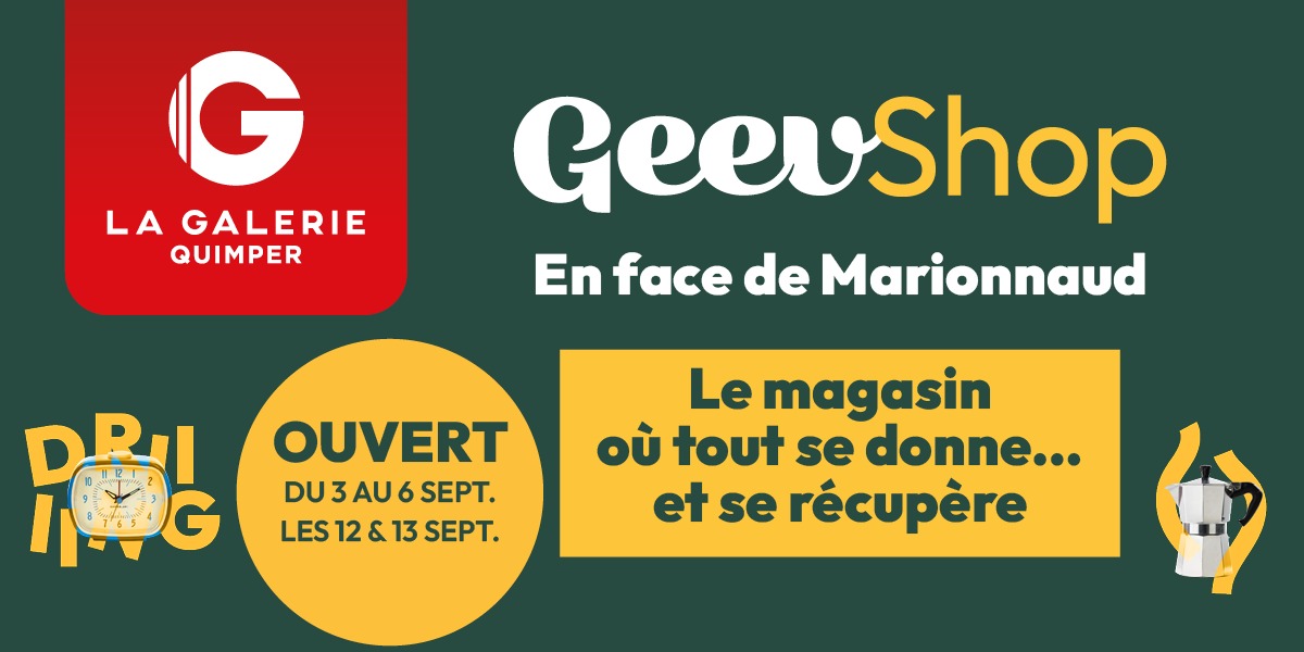 On vous donne rdv au GEEV SHOP ! 🤩