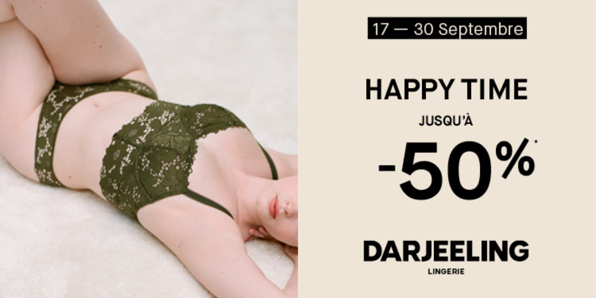 Profitez de -50% chez Darjeeling*