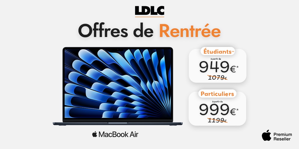 Offre Exceptionnelle MacBook Air x  LDLC Apple  