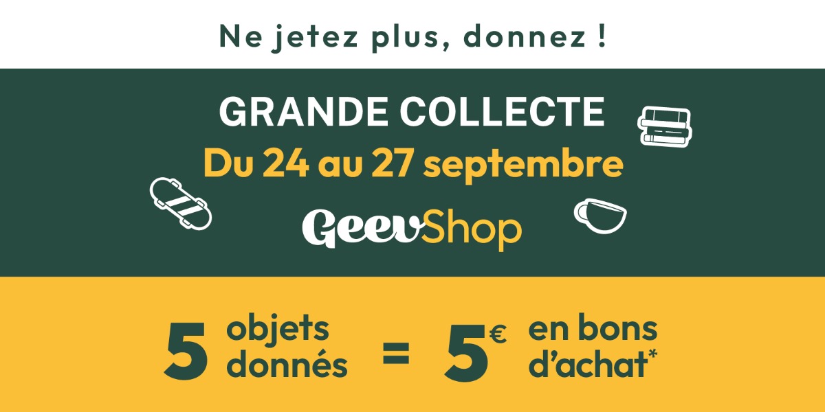 La seule boutique où tout se donne et se récupère !