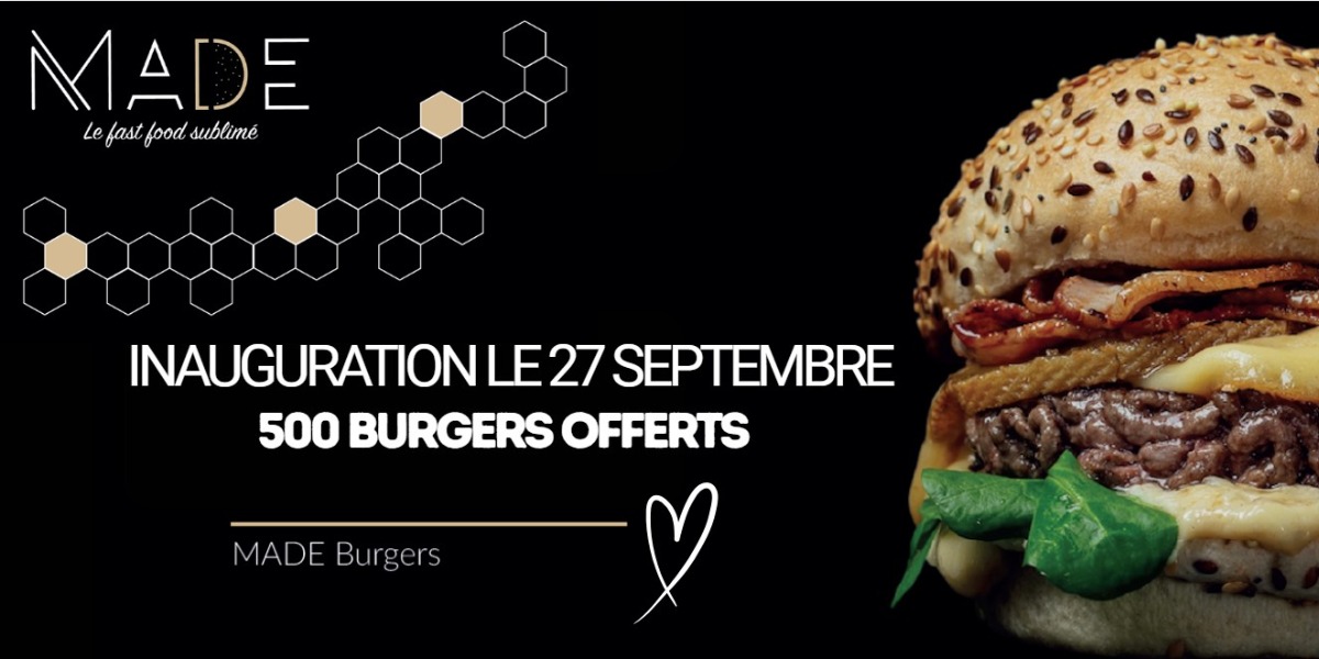 Espace Anjou accueille Made Burger – 500 burgers offerts🍔