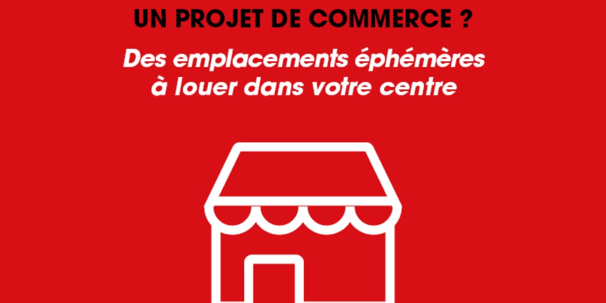 Emplacement de commerce éphemere