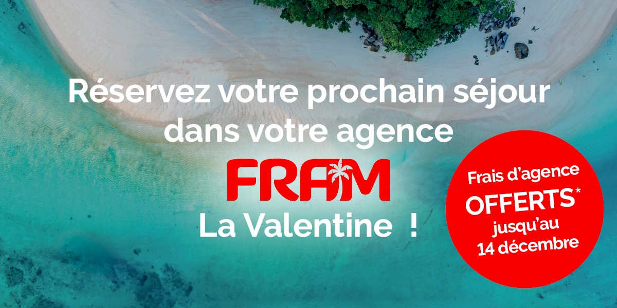 Frais d'agence offert chez Fram !