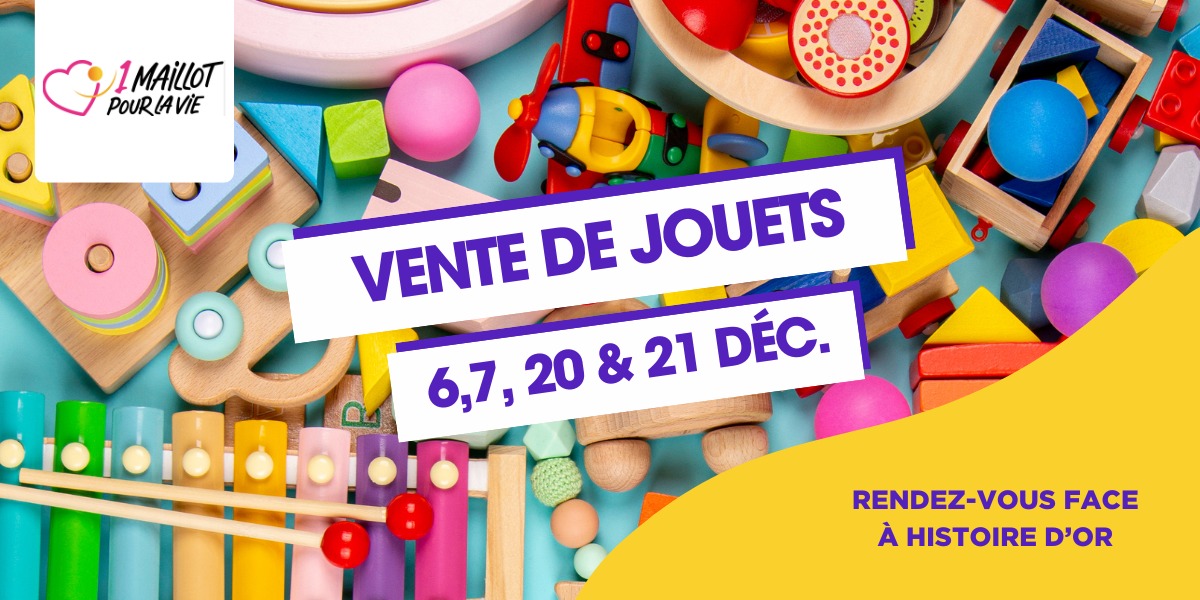 Vente de jouets les 6/7 et 20/21 décembre ! 🧸​