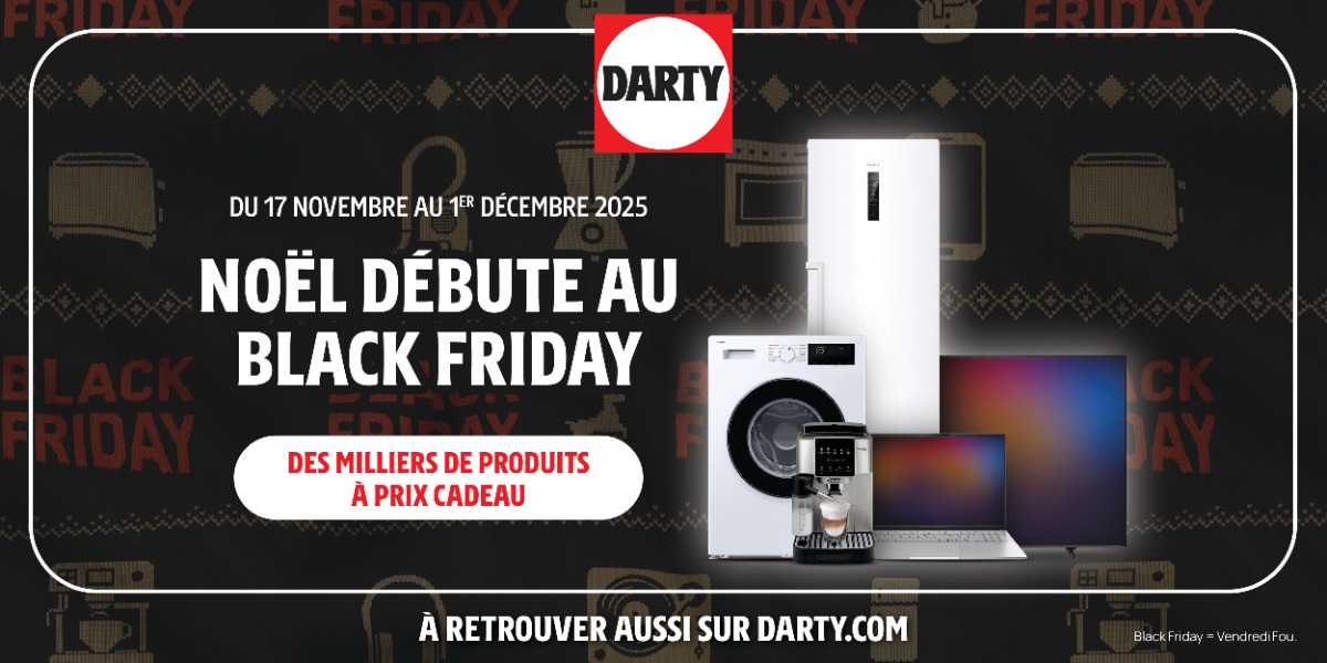 Noël débute au Black Friday chez Darty !