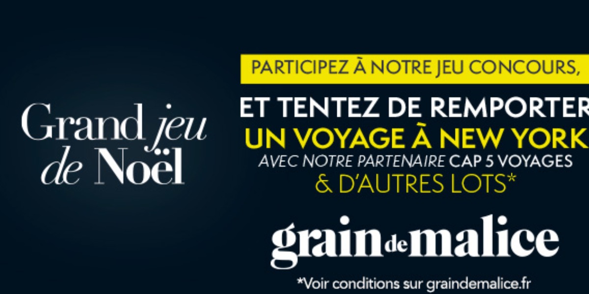 Grand Jeu de Noël du 10/12 au 23/12/2025. 