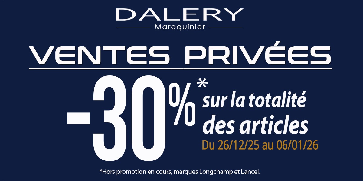 ❄️ DALERY – Ventes Privées Hiver 2025 dans votre Galerie !