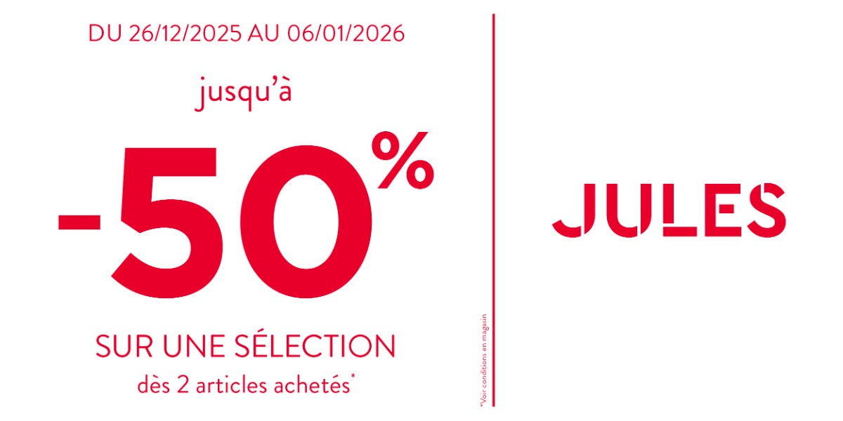 Les ventes privées ont débuté chez Jules ! 🛍️