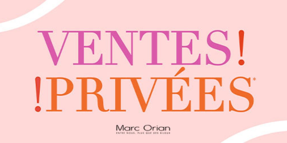 VENTES PRIVEES - Du 02/01 au 06/01