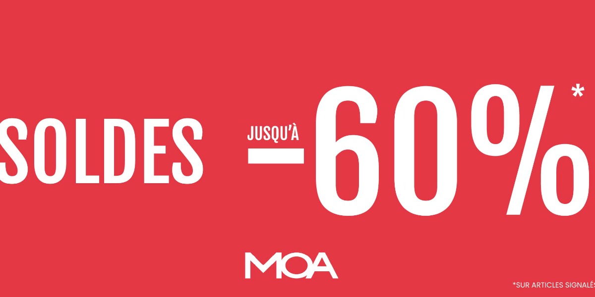 MOA vous propose jusqu'à -60% sur les articles signalés