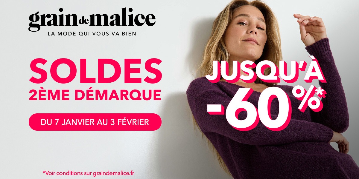 Soldes d'hiver chez Grain de Malice 