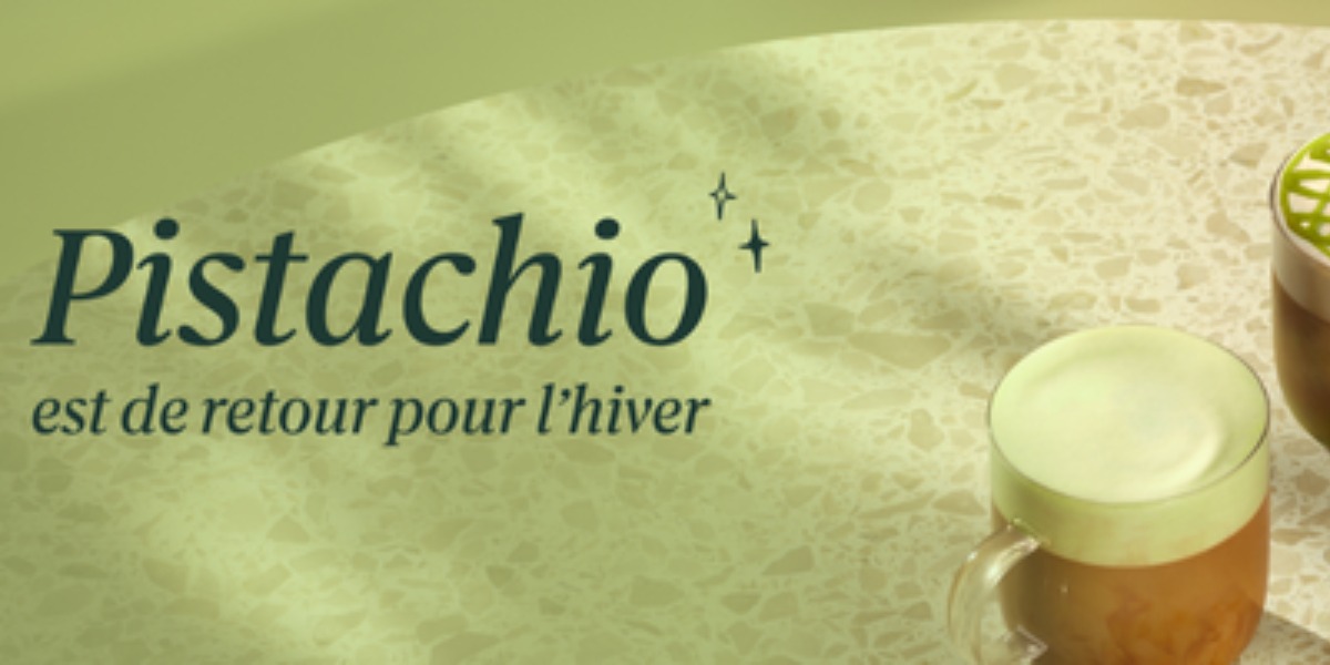 La pistache revient chez Starbucks®❄️