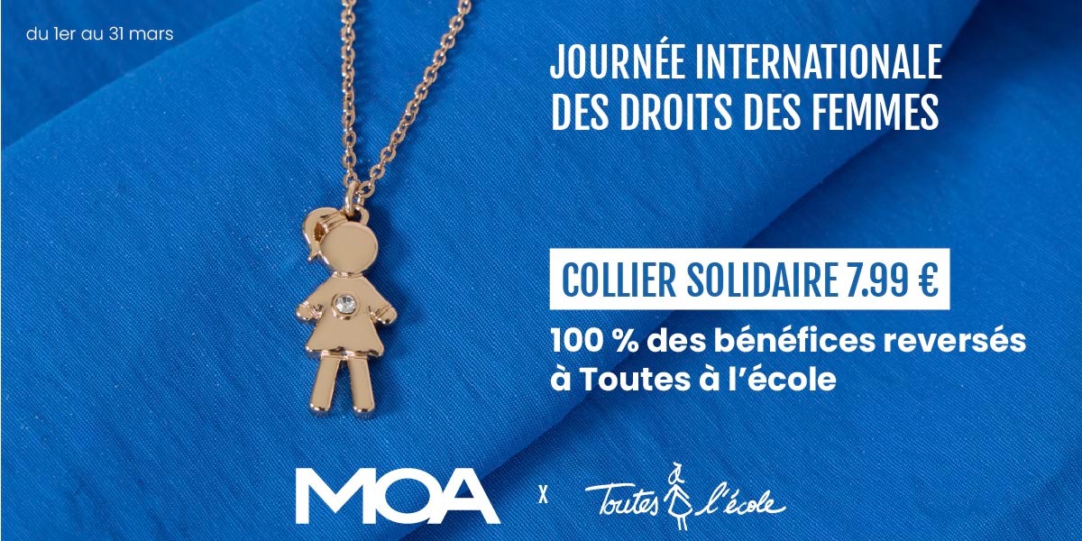 Un pendentif solidaire pour l’éducation chez MOA 💗