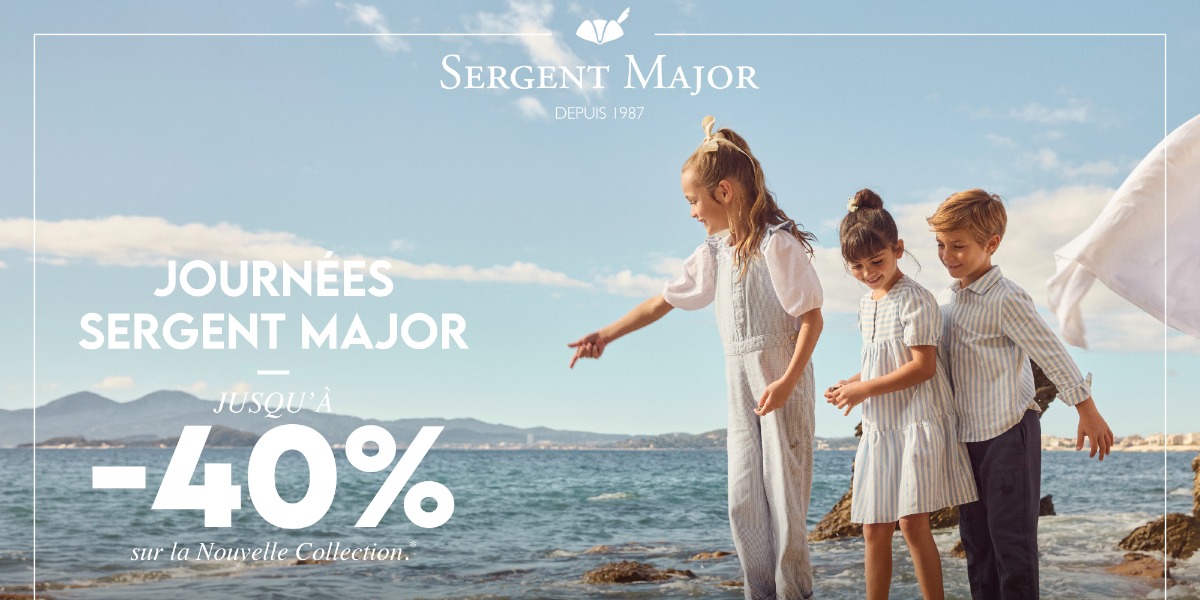 -40% sur la nouvelle collection Sergent Major