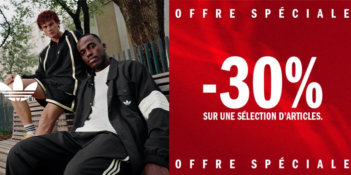 -30% sur une sélection Adidas !