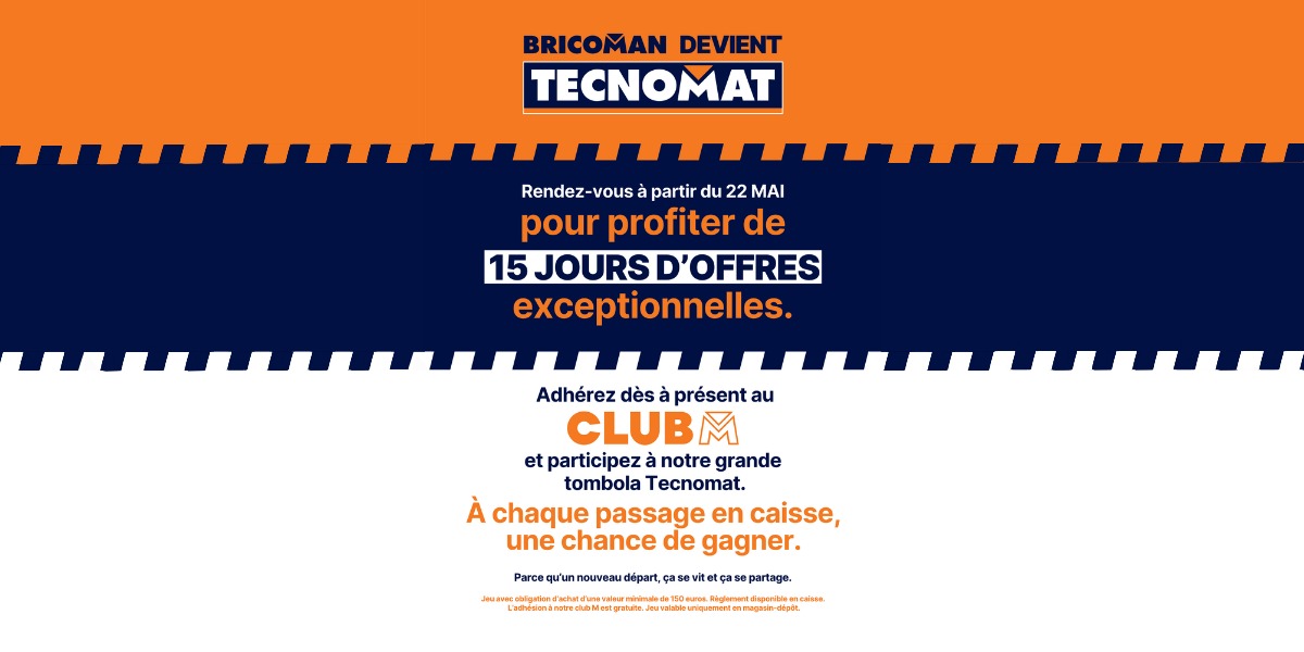 Bricoman devient Tecnomat ! 📢