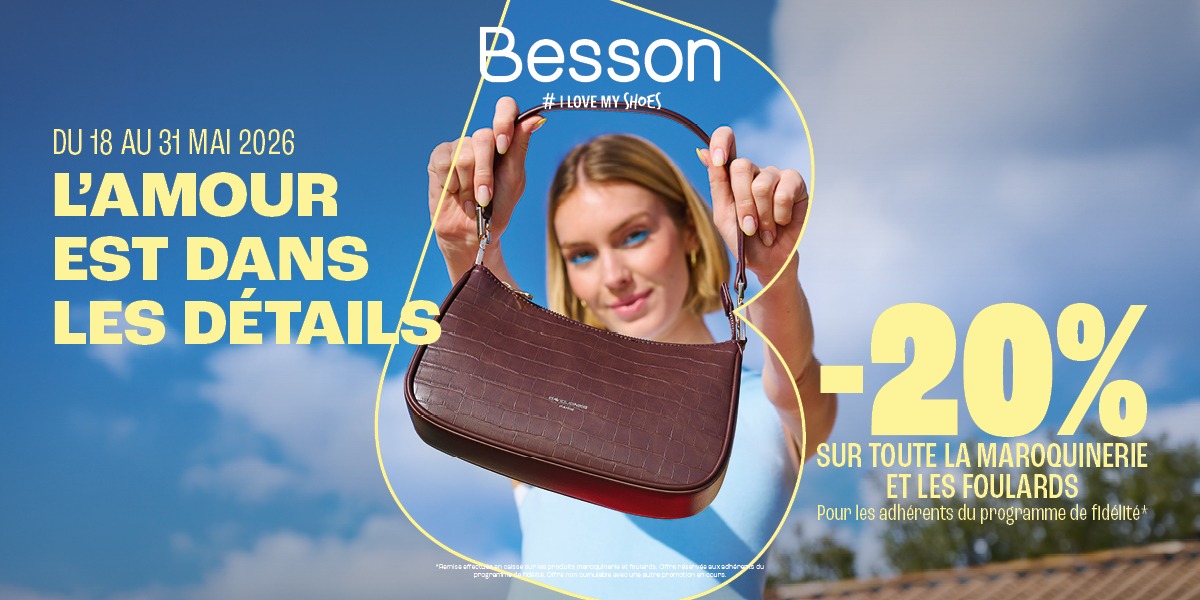 Offre maroquinerie chez Besson ! 👜
