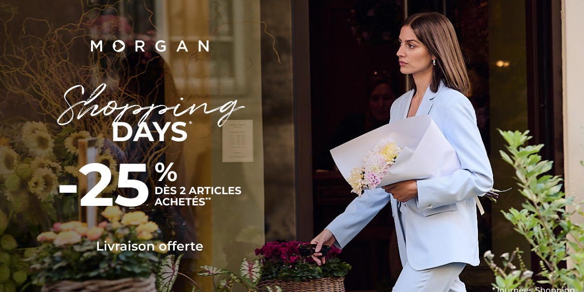 ✨ Morgan : -25 % dès 2 articles achetés !