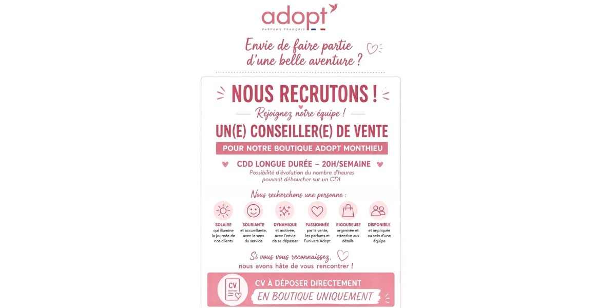 🚨 ADOPT MONTHIEU RECRUTE ! 🚨