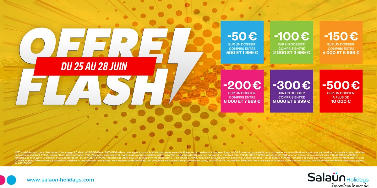 Offre flash ✨