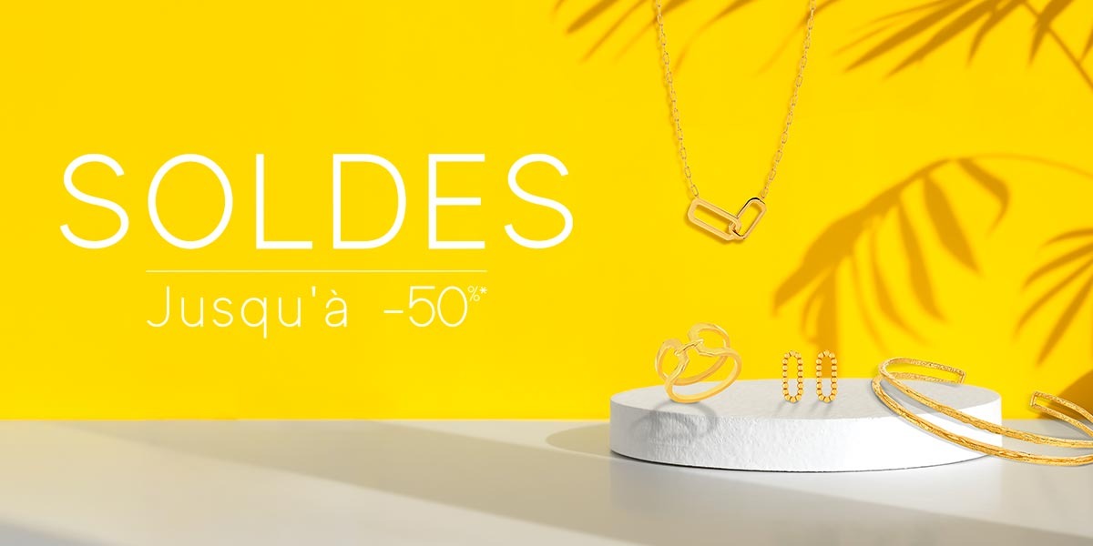 Jusqu'à -50% sur une sélection des bijoux et montres