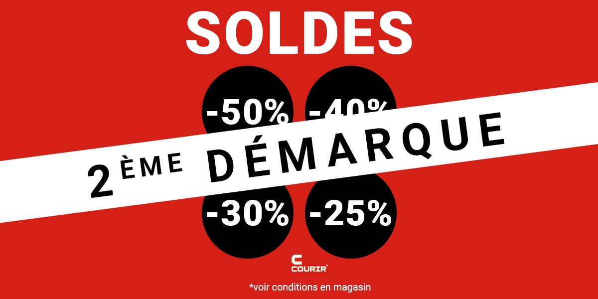 La 2ᵉ démarque des soldes est arrivée chez Courir !
