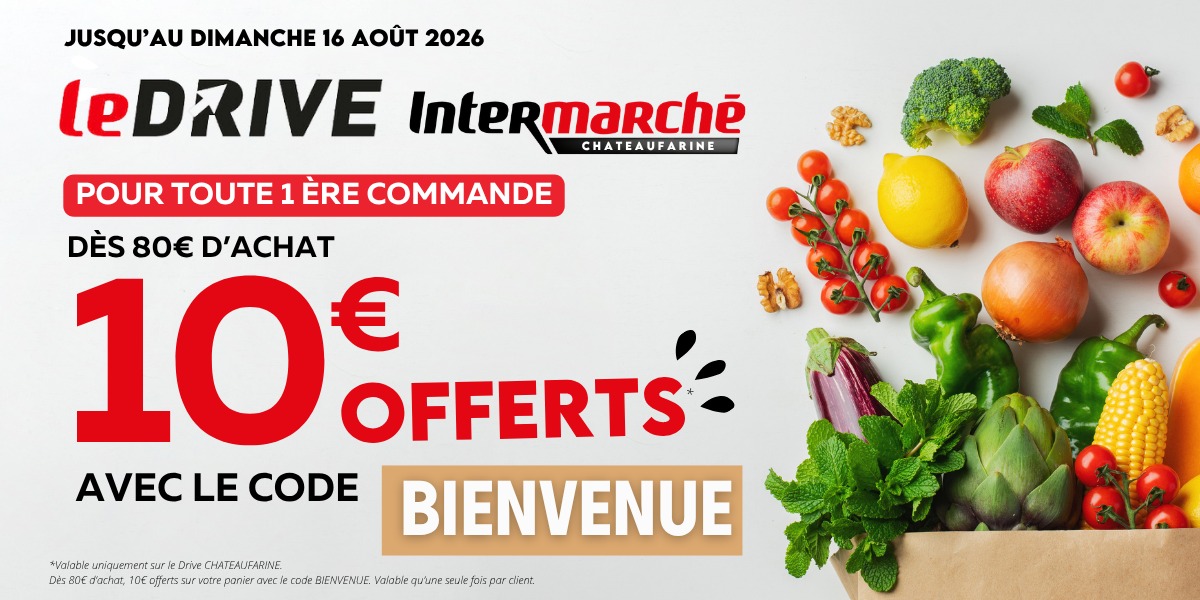 10€* offert sur votre première commande ! 