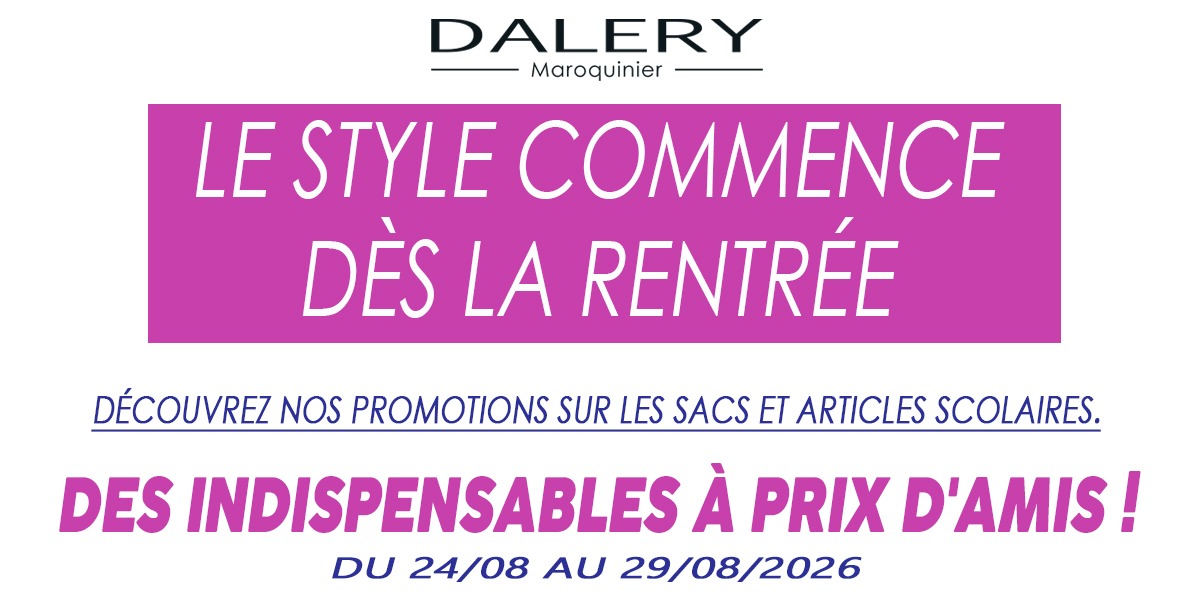 ✨ Dalery vous gâte pour la rentrée !