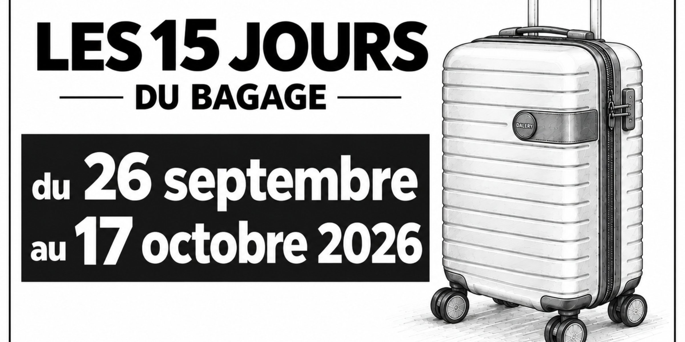  Les 15 Jours du Bagage sont de retour 