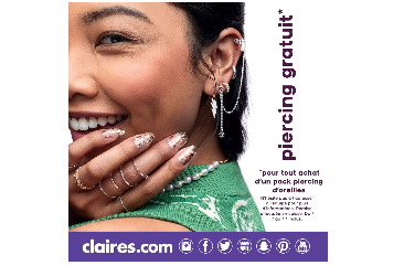 Bon plan dans votre boutique Claire's