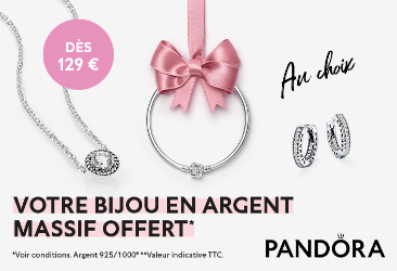 Votre bijou en argent massif offert !