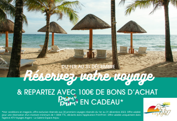 100€ OFFERTS CHEZ ATV Voyages !